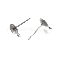 Anti-Tarnish 304 Stainless Steel Stud Earring Findings&nbsp;STAS-P370-02D-P