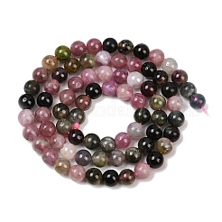Natural Multicolor Tourmaline Beads Strands&nbsp;G-B175-B03-5mm
