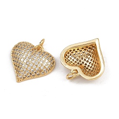 Brass Micro Pave Cubic Zirconia Pendants&nbsp;ZIRC-I367-06G-01