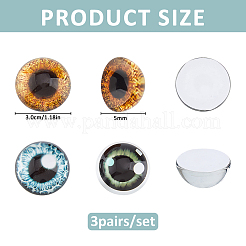 Glass Cat Eye Decorative Eye Piece&nbsp;DIY-WH0671-559A
