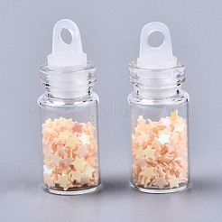 Glass Wishing Bottle Pendant Decorations&nbsp;X-GGLA-S036-05