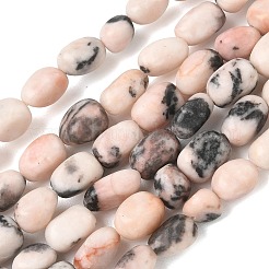 Natural Pink Zebra Jasper Beads Strands&nbsp;G-C286-A19