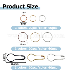 DIY Locking Stitch Marker Making Finding Kits&nbsp;DIY-HS0002-16