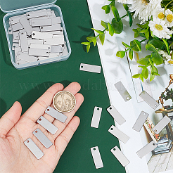80Pcs 304 Stainless Steel Stamping Blank Tag Pendants&nbsp;STAS-UN0054-24