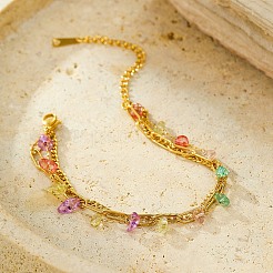 Stainless Steel Multi-strands Bracelets&nbsp;BJEW-D303-02G
