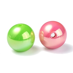 UV Plating Rainbow Iridescent Acrylic Beads&nbsp;PACR-E001-04A