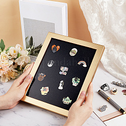 Wood & Plastic Rectangle Photo Frame Stand&nbsp;DJEW-WH0072-13C-03
