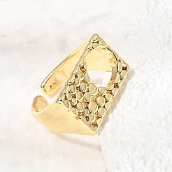 Brass Cuff Open Rings for Women&nbsp;RJEW-F215-10G