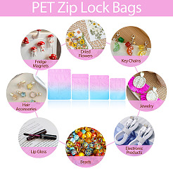 100Pcs 4 Styles PET Zipper Bags&nbsp;OPP-TA0001-19B