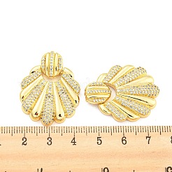 Brass Micro Pave Cubic Zirconia Pendants&nbsp;KK-C036-02G