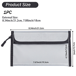 Liquid Silicone Fiber Cloth Document Storage Bags&nbsp;AJEW-WH20033-070B