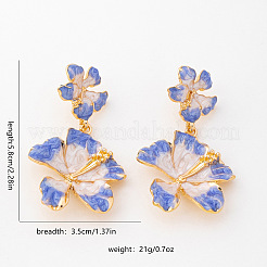 Alloy Enamel Stud Earrings for Women&nbsp;WG594FD-01