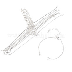 8Pcs 4 Style Brass Chain Bracelets Making&nbsp;AJEW-TAC00068