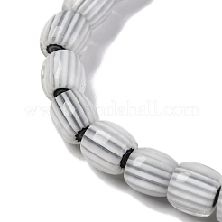 Handmade Lampwork Chevron Beads Strands&nbsp;LAMP-K041-01B-11