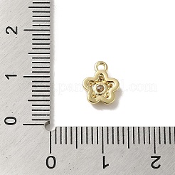 Brass Micro Pave Cubic Zirconia Pendants&nbsp;KK-K371-03G