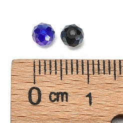 Electroplate Faceted Rondelle AB Color Plated Transparent Glass Beads&nbsp;GLAA-R152-4mm-M2