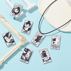 22Pcs 22 Style Tarot Theme Printed Acrylic Pendants&nbsp;MACR-SZ0001-81