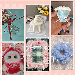 12 Colors Polyester Ribbons&nbsp;SRIB-PH0001-87