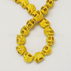 Synthetical Turquoise Beads Strands&nbsp;TURQ-S105-10x10mm-01