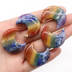 Chakra Style Assembled Natural Amethyst & Lapis Lazuli & Sodalite & Green Aventurine & Tiger Eye & Topaz Jade & Red Jasper Gemstone Display Decorations&nbsp;MATO-PW0001-010
