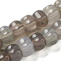 Natural Grey Agate Beads Strands&nbsp;G-G142-A16-01