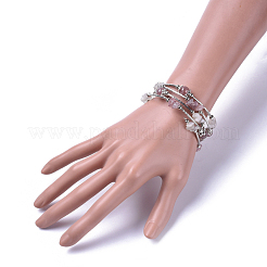 Five Loops Natural & Synthetic Mixed Stone Wrap Bracelets&nbsp;BJEW-JB04488