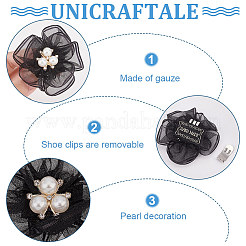 4Pcs Polyester Tulle Shoe Decorations&nbsp;AJEW-FG0003-31