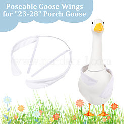 Velvet Articulated Goose Wings for Outdoor Patio Yard Lawn Art Decor&nbsp;AJEW-WH0481-173