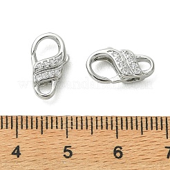 SHEGRACE Bras Micro Pave Clear Cubic Zirconia Lobster Claw Clasps&nbsp;XGRQ5F541-794P