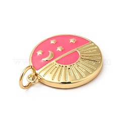 Rack Plating Brass Enamel Pendants&nbsp;KK-H431-29G