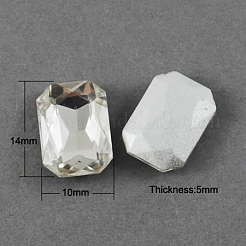 Glass Point Back Rhinestone&nbsp;RGLA-Q005-M