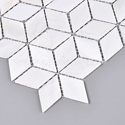 Natural Freshwater Shell Mosaic Tile Cabochons&nbsp;SHEL-Q029-08