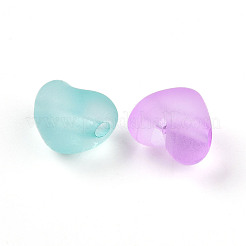 Frosted Transparent Acrylic Beads&nbsp;FACR-N006-02