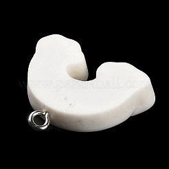 Opaque Resin Pendants&nbsp;CRES-Z005-01A-P