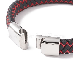 Microfiber Imitation Leather Braided Cord Bracelets&nbsp;BJEW-E345-07-P