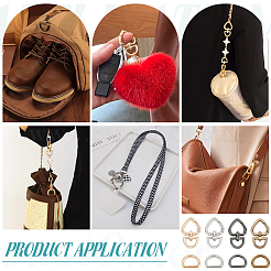 24Pcs 8 Styles Iron D Ring&nbsp;DIY-PH0028-85