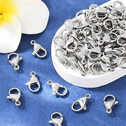 Tarnish Resistant 316 Surgical Stainless Steel Lobster Claw Clasps&nbsp;STAS-316-FL12A