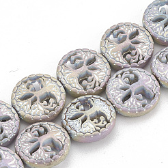 Electroplate Non-magnetic Synthetic Hematite Beads Strands&nbsp;G-N0322-07