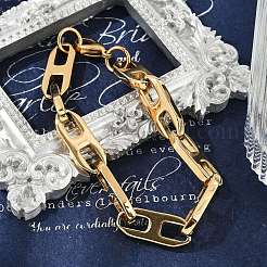 304 Stainless Steel Mariner Link Chain Bracelets for Women Men&nbsp;BJEW-F488-32G