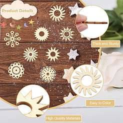 Unfinished Blank Wooden Slices for Painting Arts&nbsp;WOOD-CJC0011-16A