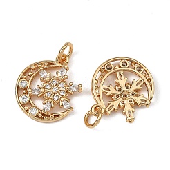 SHEGRACE Brass Pave Clear Cubic Zirconia Charms&nbsp;XGRQ4D726-665G