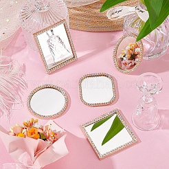 5Pcs 5 Styles Miniature Alloy Mirrors&nbsp;AJEW-HY0002-49