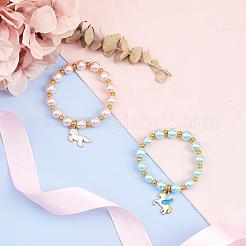 DIY Stretch Bracelet Making Kits&nbsp;DIY-SC0010-77