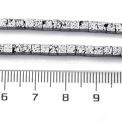 Electroplated Natural Lava Rock Beads Strands&nbsp;G-A256-B01-02E