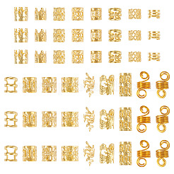 170Pcs 17 Styles Iron Hair Coil Cuffs&nbsp;OHAR-TA0001-12G