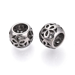 304 Stainless Steel Large Hole Beads&nbsp;STAS-T072-140P
