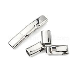 Smooth 316 Surgical Stainless Steel Rectangle Magnetic Clasps&nbsp;STAS-Z134-01P