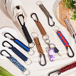 12pcs 12 colors Aluminum Rock Climbing Carabiners&nbsp;KEYC-CP0001-03