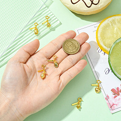 6pcs 6 Styles Brass Pendants&nbsp;KK-CJ0003-36