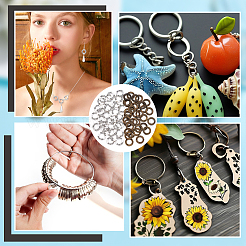 60Pcs 2 Colors Tibetan Style Alloy Linking Rings&nbsp;FIND-NB0006-13